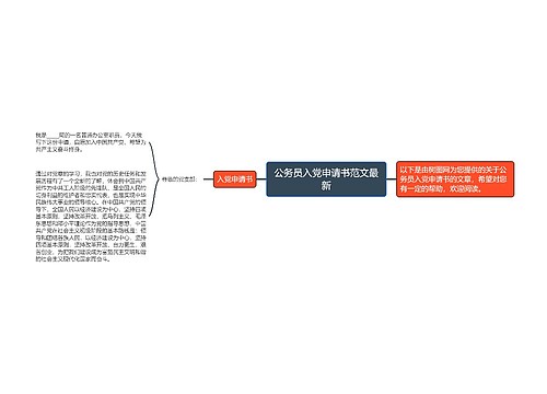 公务员入党申请书范文最新