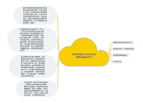 高中物理学习方法与技巧物理快速提分窍门