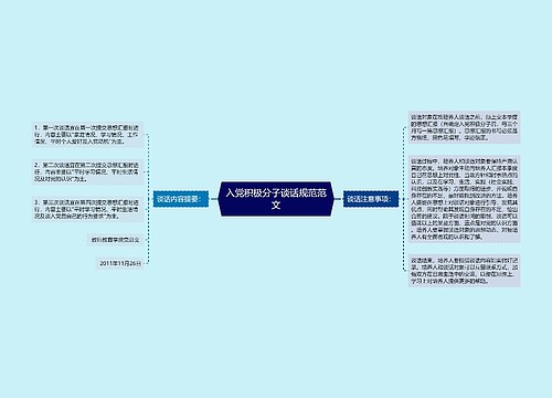 入党积极分子谈话规范范文