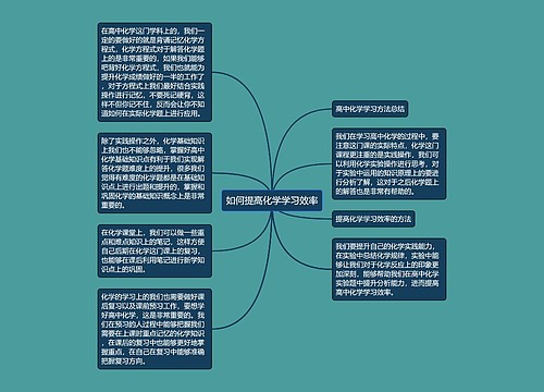 如何提高化学学习效率