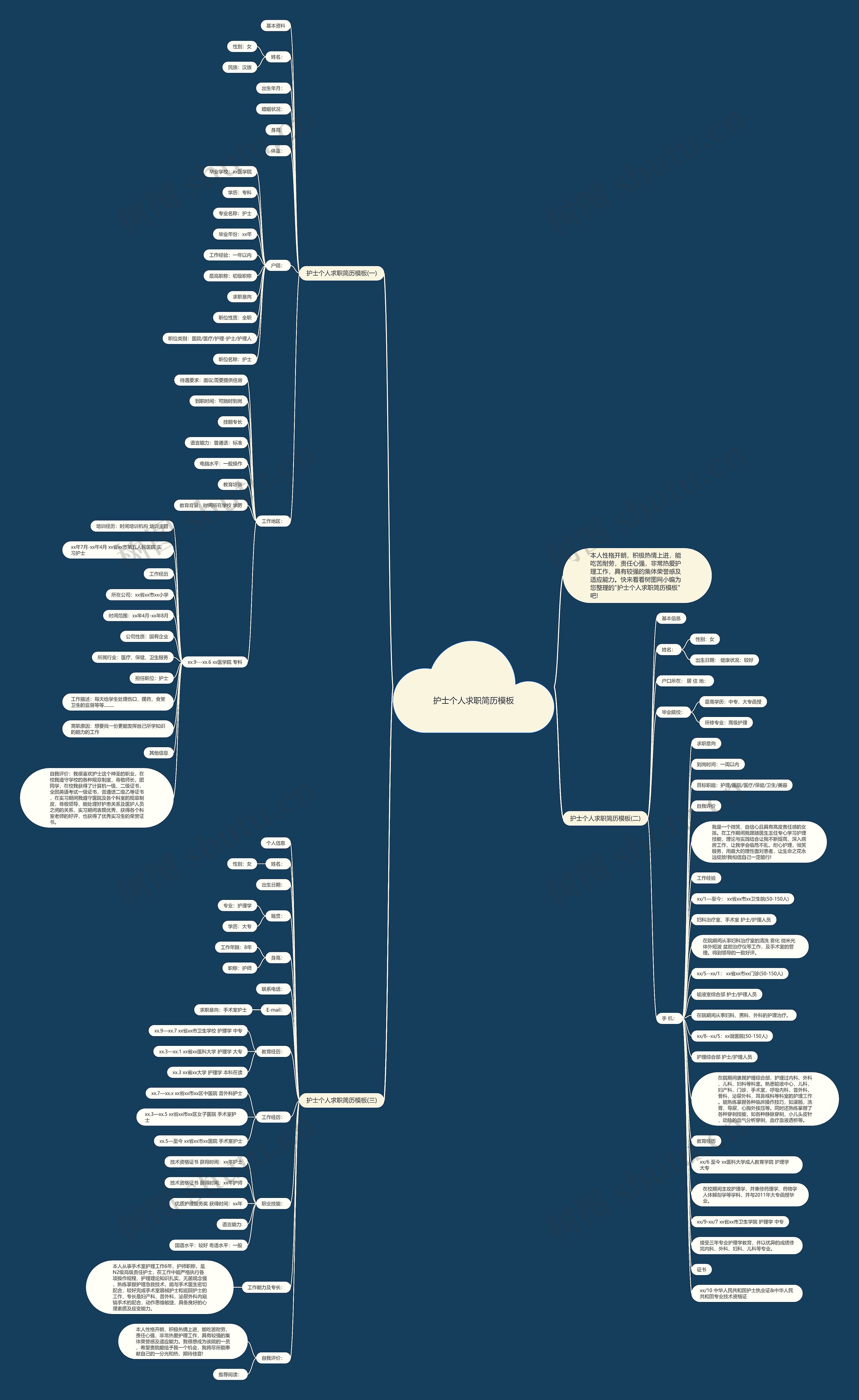护士个人求职简历模板