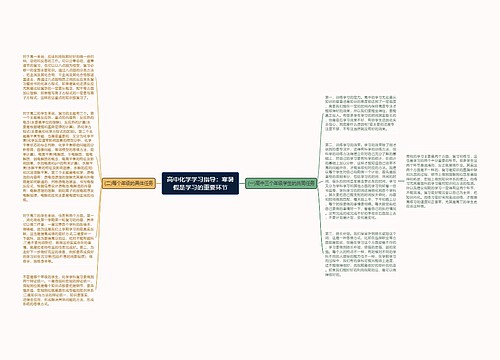 高中化学学习指导：寒暑假是学习的重要环节