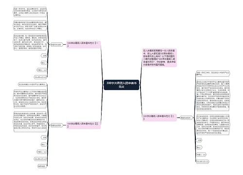 300字共青团入团申请书范文