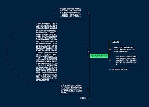 大二入党申请书范文