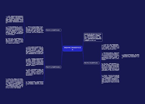 单位半年工作总结开头范文