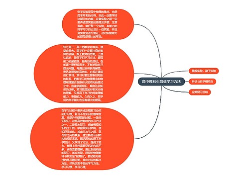 高中理科生高效学习方法