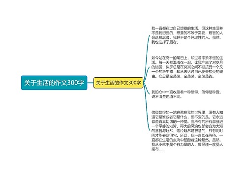 关于生活的作文300字