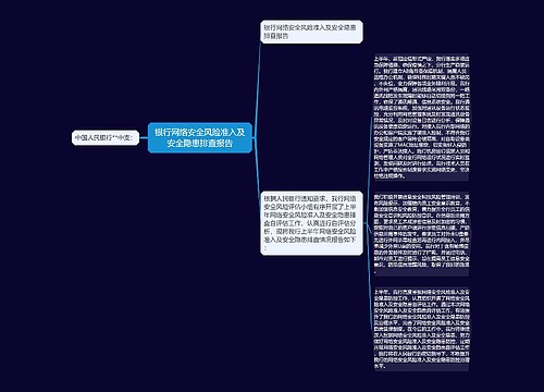 银行网络安全风险准入及安全隐患排查报告