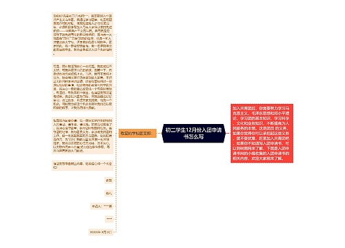 初二学生12月份入团申请书怎么写