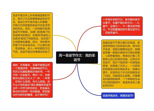 高一圣诞节作文：我的圣诞节