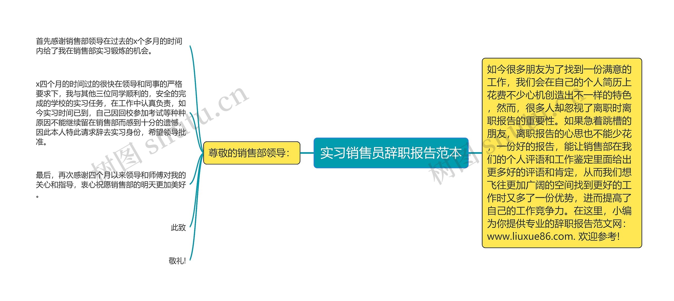 实习销售员辞职报告范本