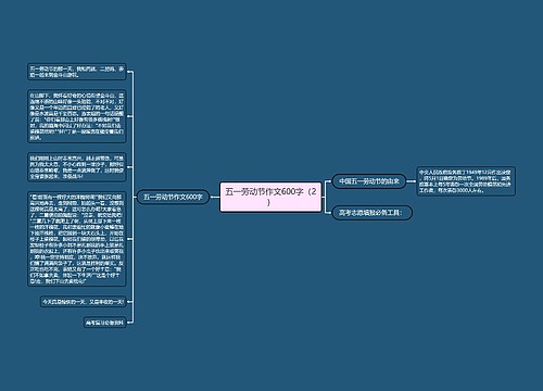 五一劳动节作文600字（2）