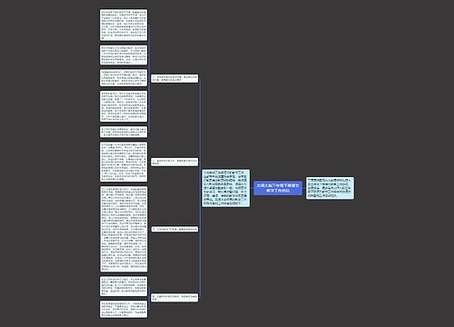 北师大版三年级下册语文教学工作总结