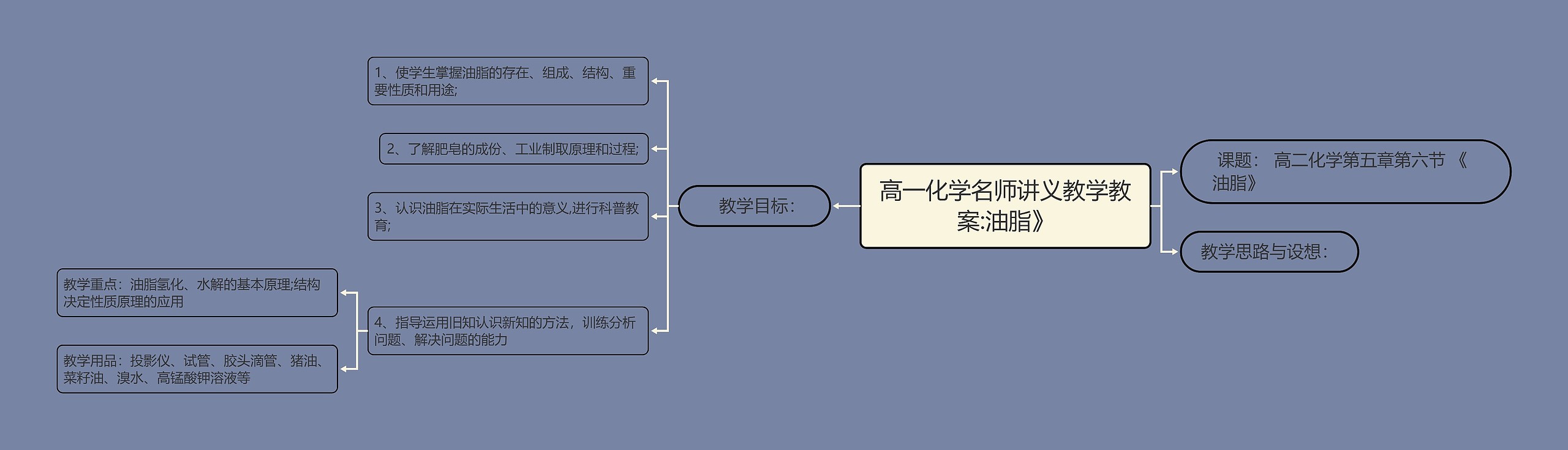 高一化学名师讲义教学教案:油脂》