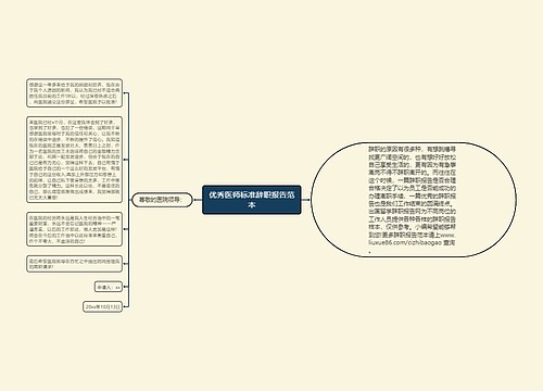 优秀医师标准辞职报告范本