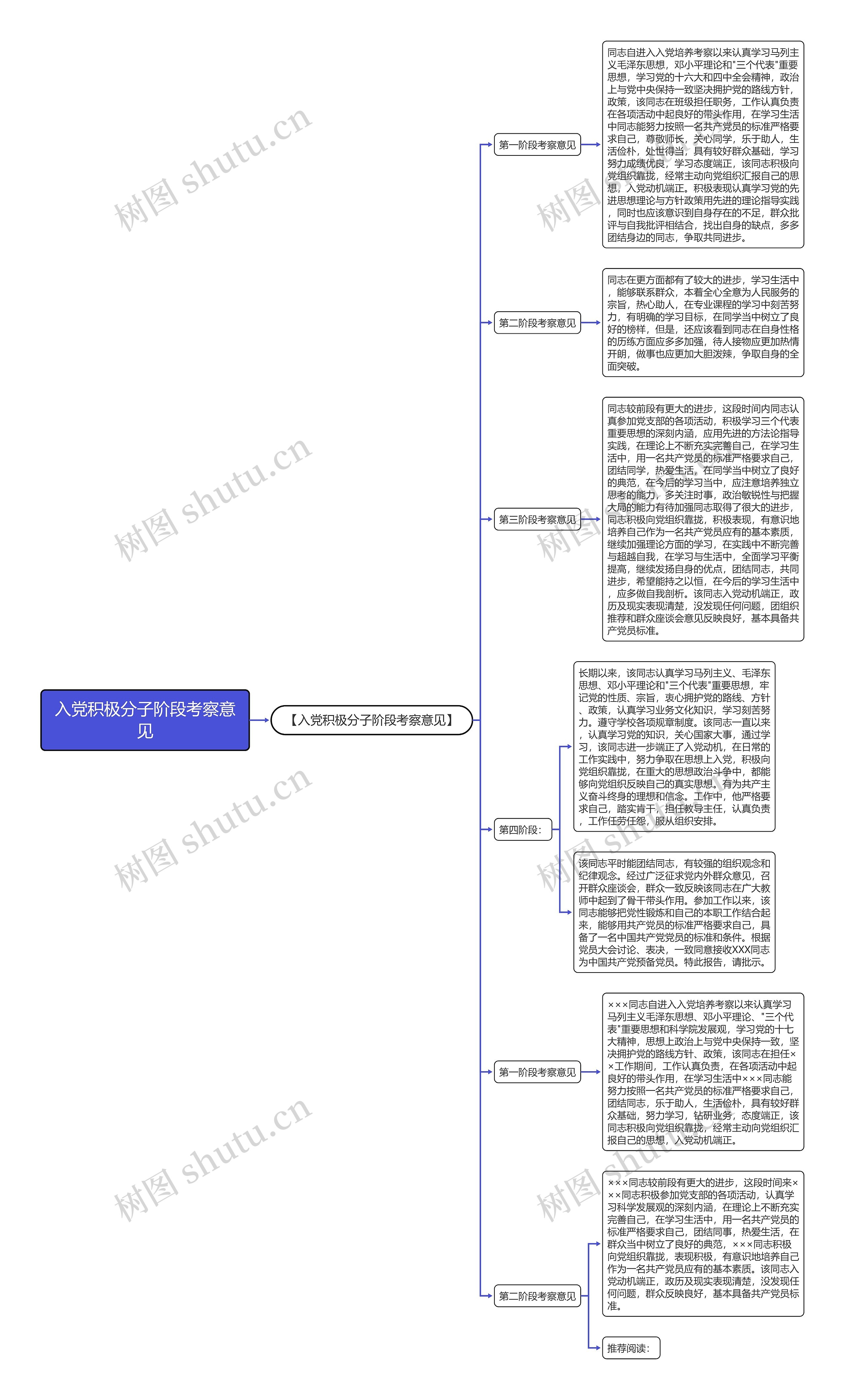 入党积极分子阶段考察意见