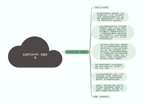 生活作文650字：校园生活