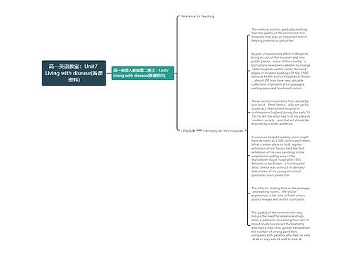 高一英语教案：Unit7 Living with disease(备课资料)