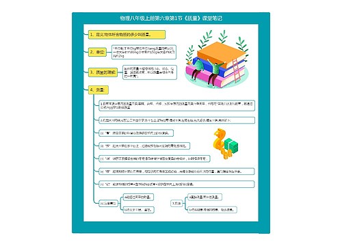 物理八年级上册第六章第1节《质量》课堂笔记