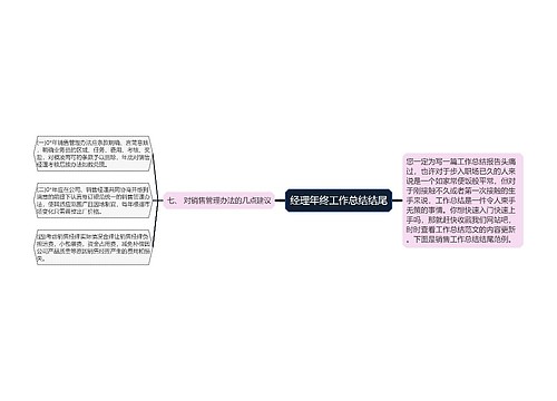 经理年终工作总结结尾