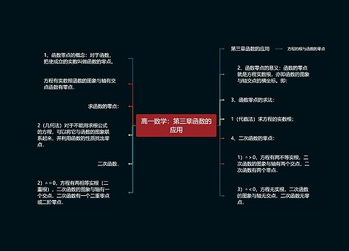 高一数学：第三章函数的应用