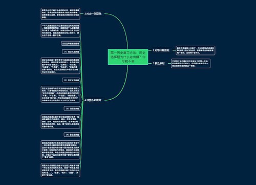 高一历史复习方法：历史选择题为什么老出错？你可能不会