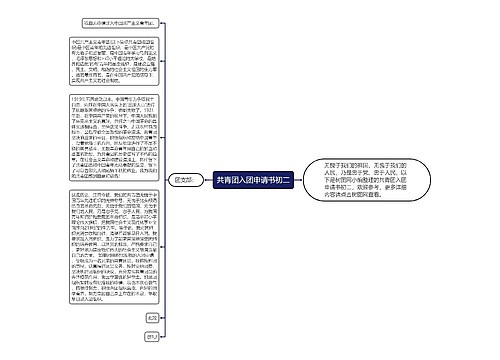 共青团入团申请书初二