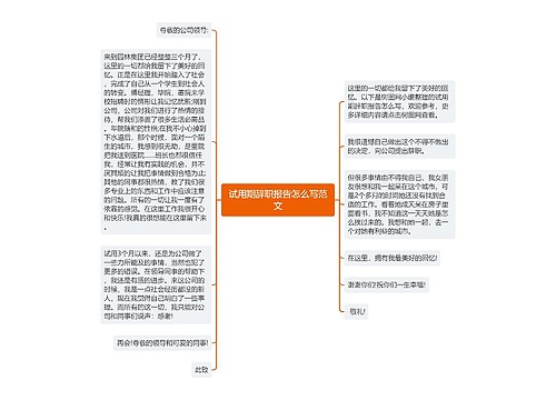 试用期辞职报告怎么写范文