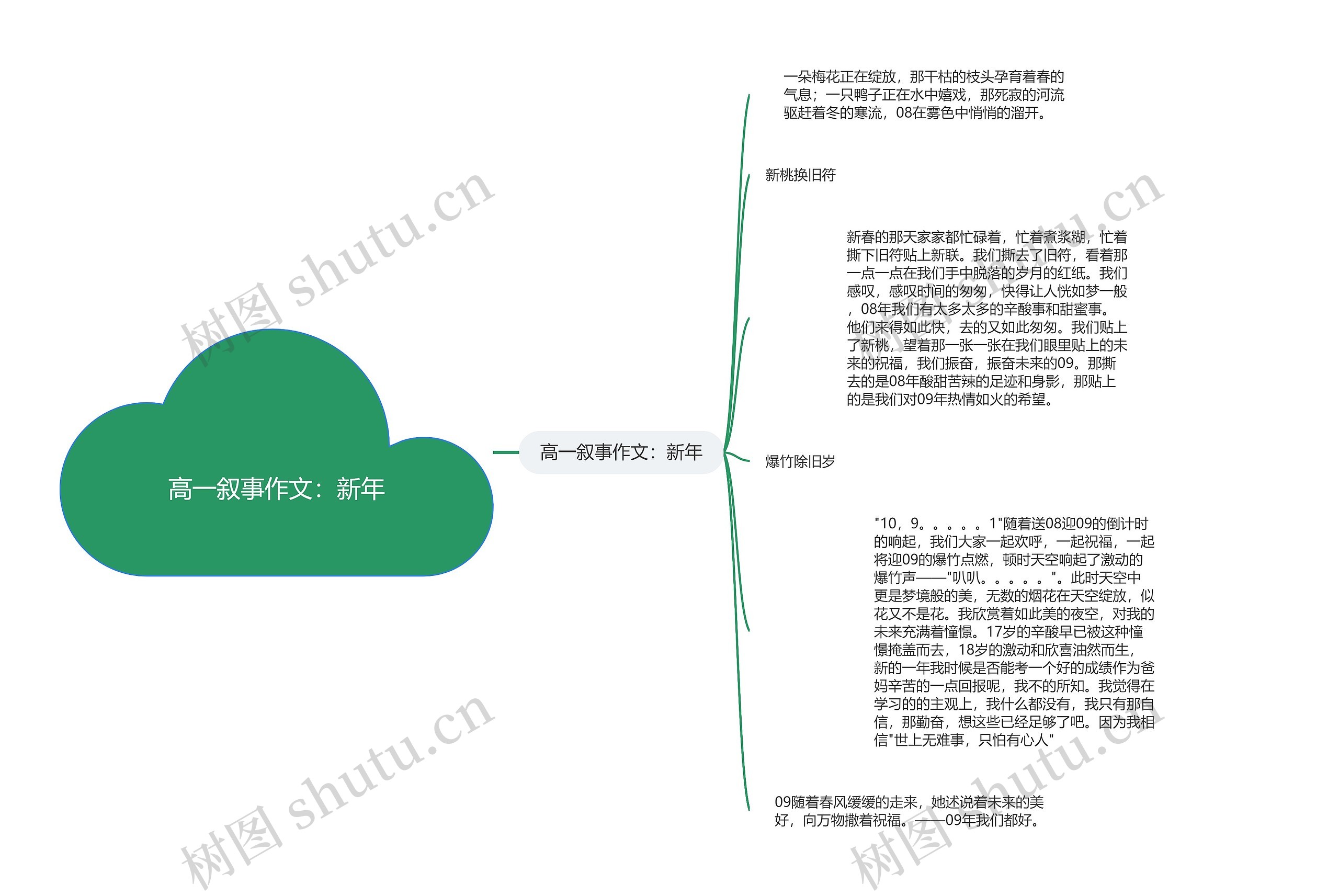 高一叙事作文：新年