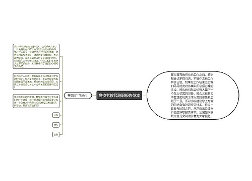 高校老教师辞职报告范本