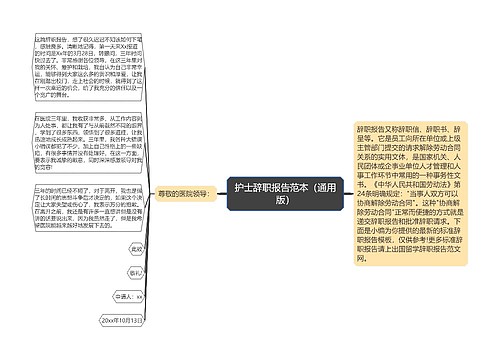 护士辞职报告范本（通用版）