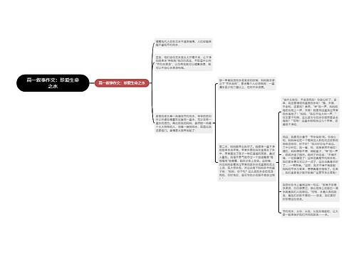 高一叙事作文：珍爱生命之水