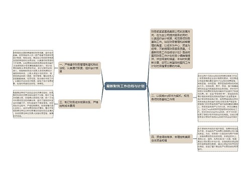 最新财务工作总结与计划