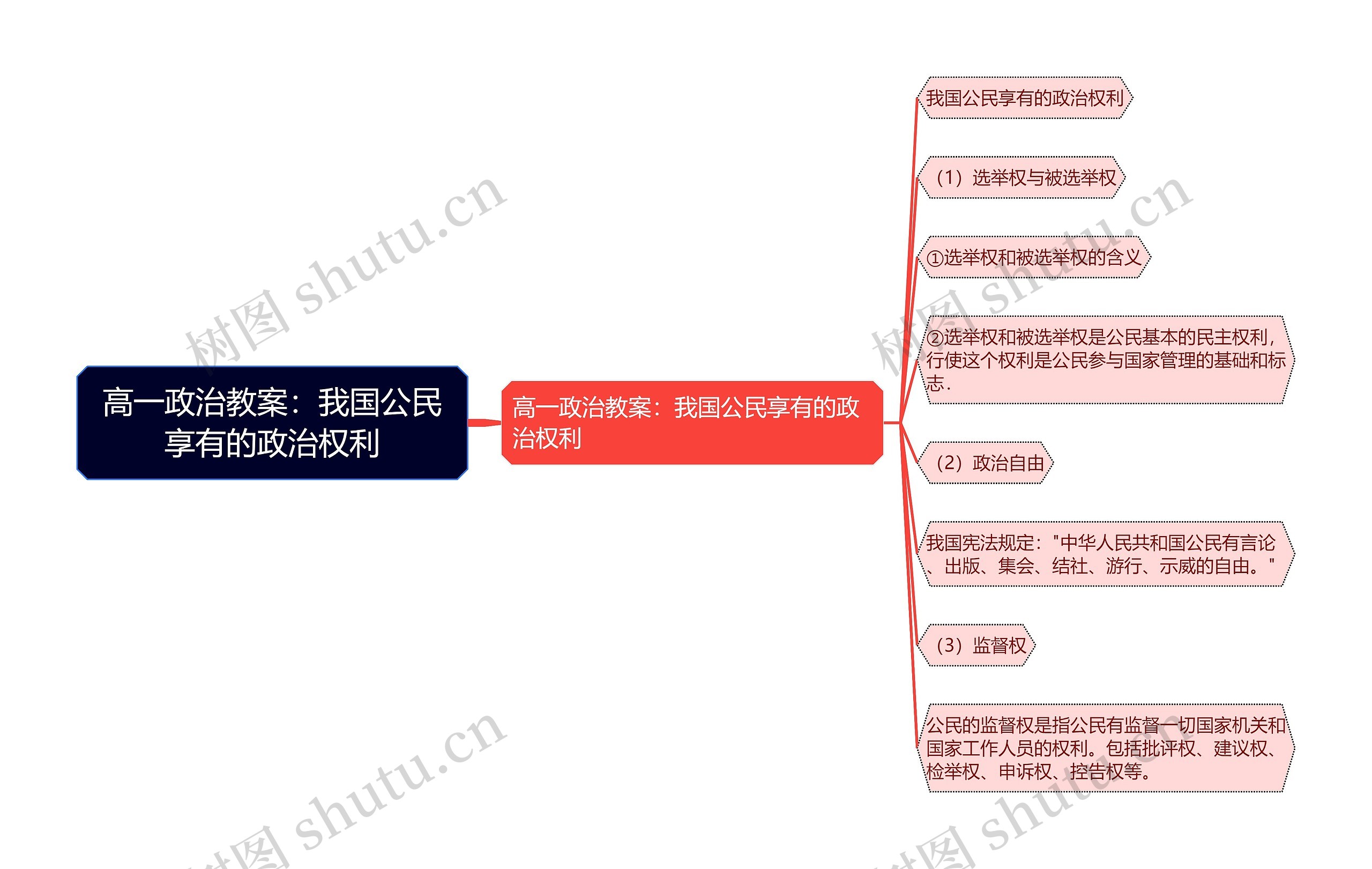 高一政治教案：我国公民享有的政治权利