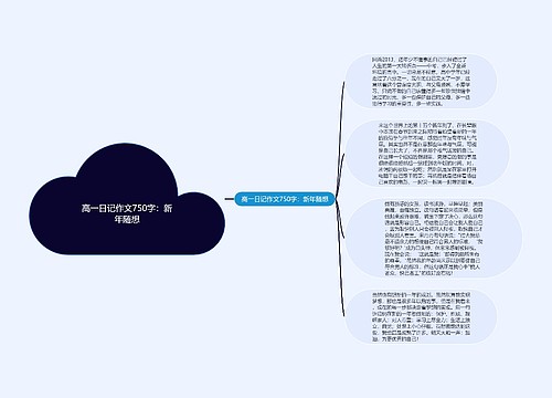 高一日记作文750字：新年随想