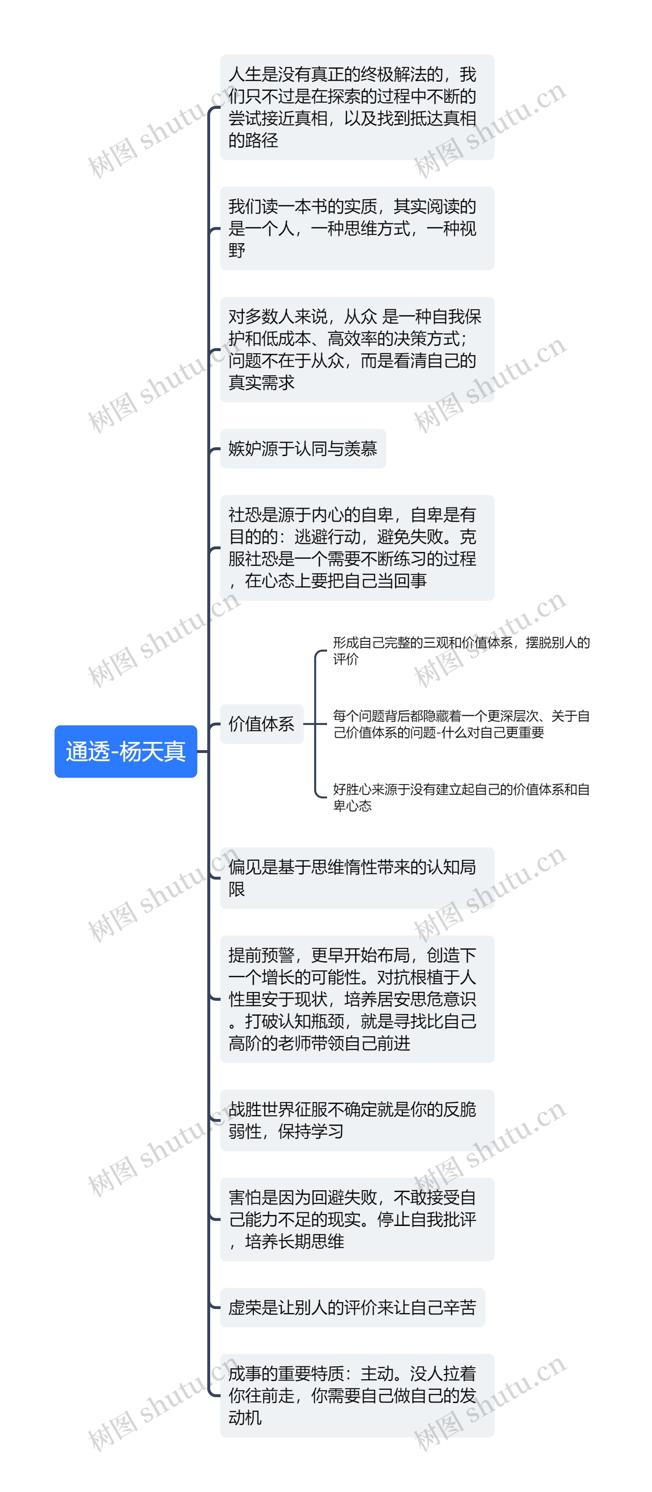 通透-杨天真思维导图