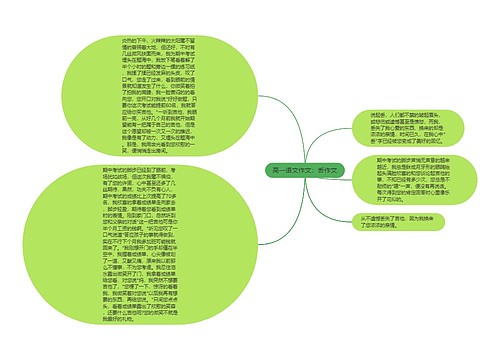 高一语文作文：丢作文