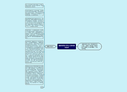 最新常用大学生入党申请书范本