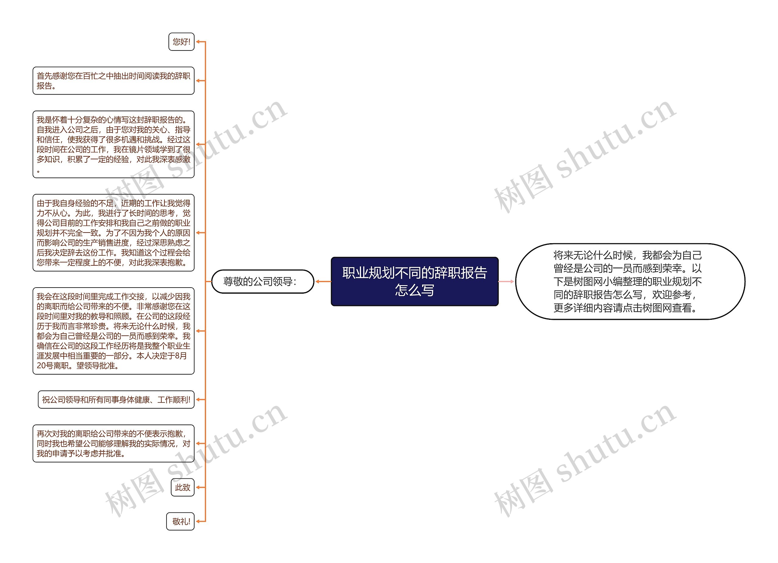 职业规划不同的辞职报告怎么写