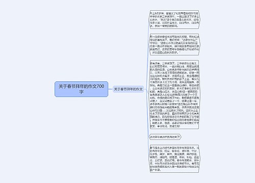 关于春节拜年的作文700字