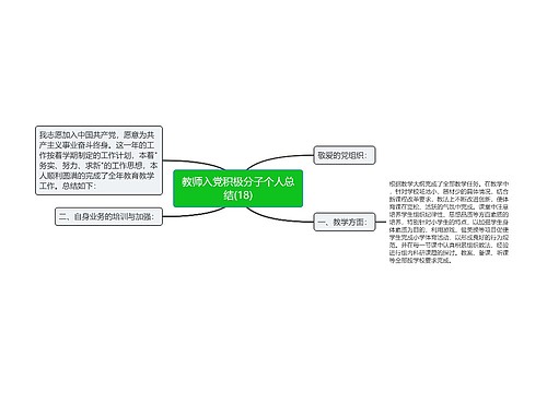 教师入党积极分子个人总结(18)