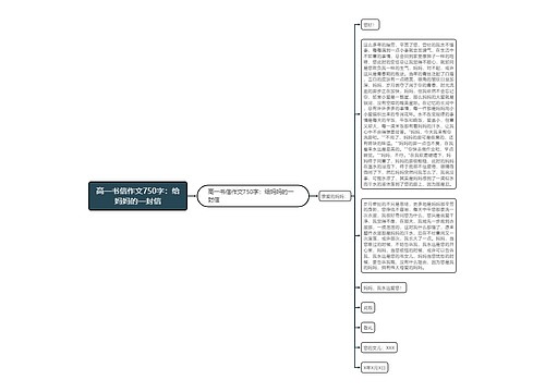 高一书信作文750字：给妈妈的一封信