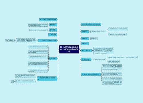 高一物理名师讲义教学教案：表征交变电流的物理量