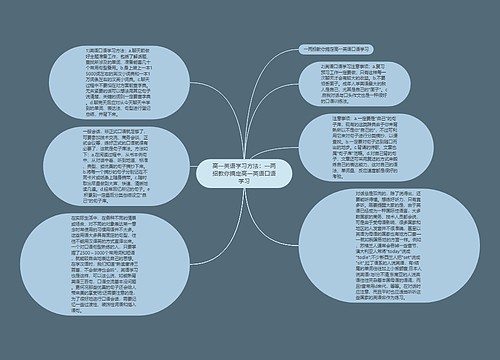 高一英语学习方法：一两招教你搞定高一英语口语学习