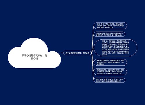 关于心情的作文素材：美丽心情