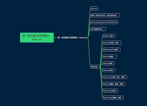 高一英语重点词组精讲：look up