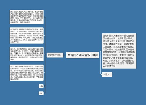 共青团入团申请书300字