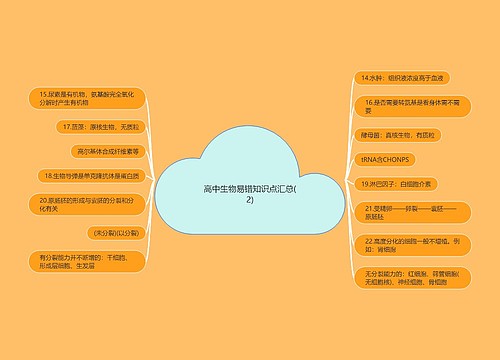 高中生物易错知识点汇总(2)