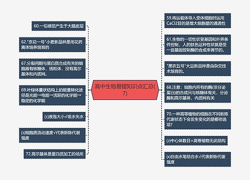 高中生物易错知识点汇总(7)