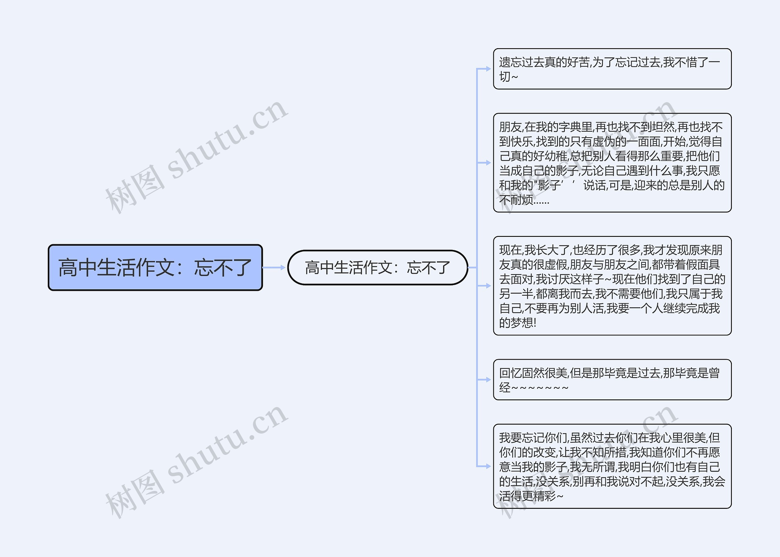 高中生活作文：忘不了思维导图